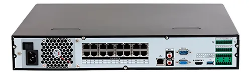 NVR de 8MP de 16 Canales IP WizSense 4k con IA 16 Puertos PoE af/at 