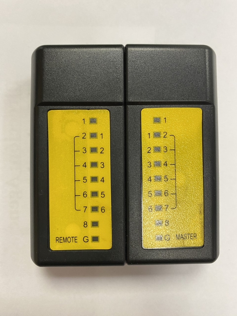 Mini Tester SpryWire - Probador de cables RJ11 Y RJ45 (Batería incluida)