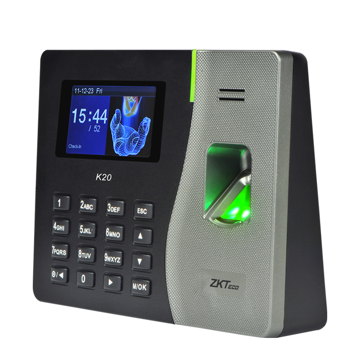 TERMINAL MARCA ZKTECO PARA GESTIÓN DE ASISTENCIA IP CON RECONOCIMIENTO DE HUELLA DIGITAL