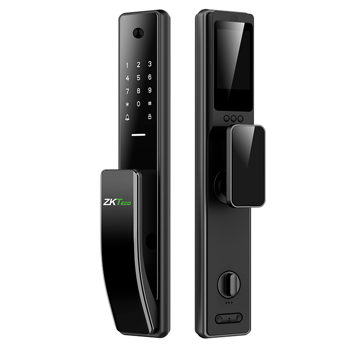 Cerradura Marca ZKTECO digital inteligente Wi-Fi con timbre integrado y pantalla OLED