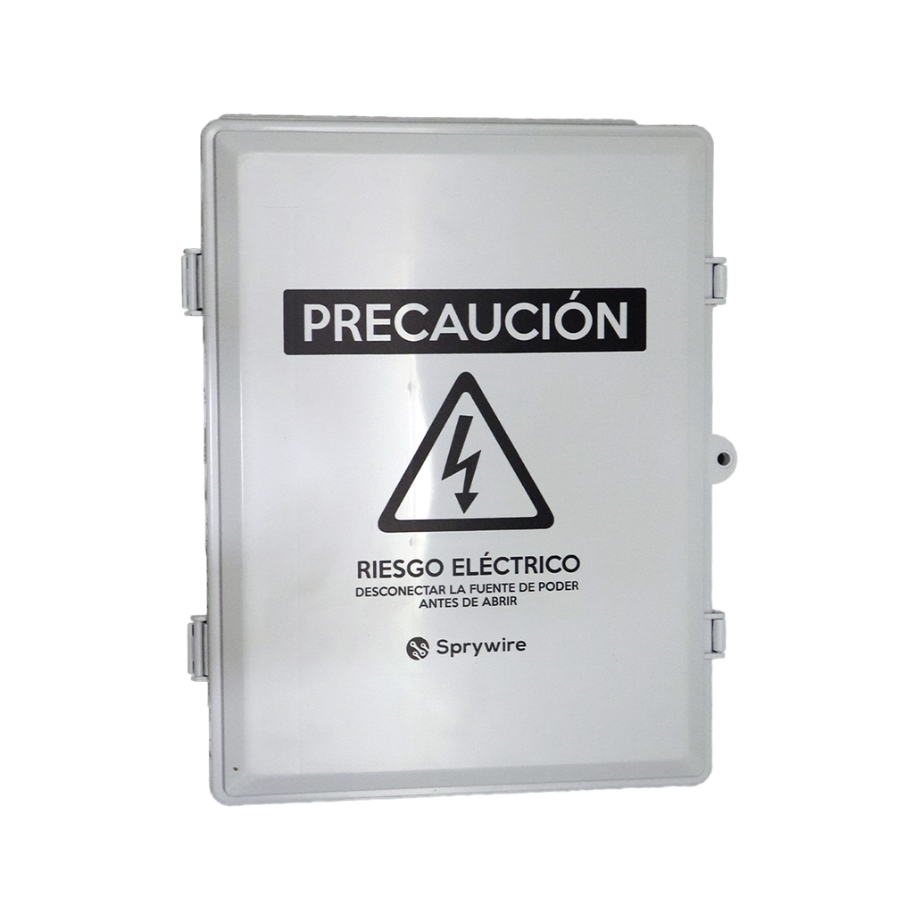 Caja para seguridad en exteriores de 450*300*120mm, Adecuado para DVR, Con cerradura y ventilación, placa de unión, Plástica