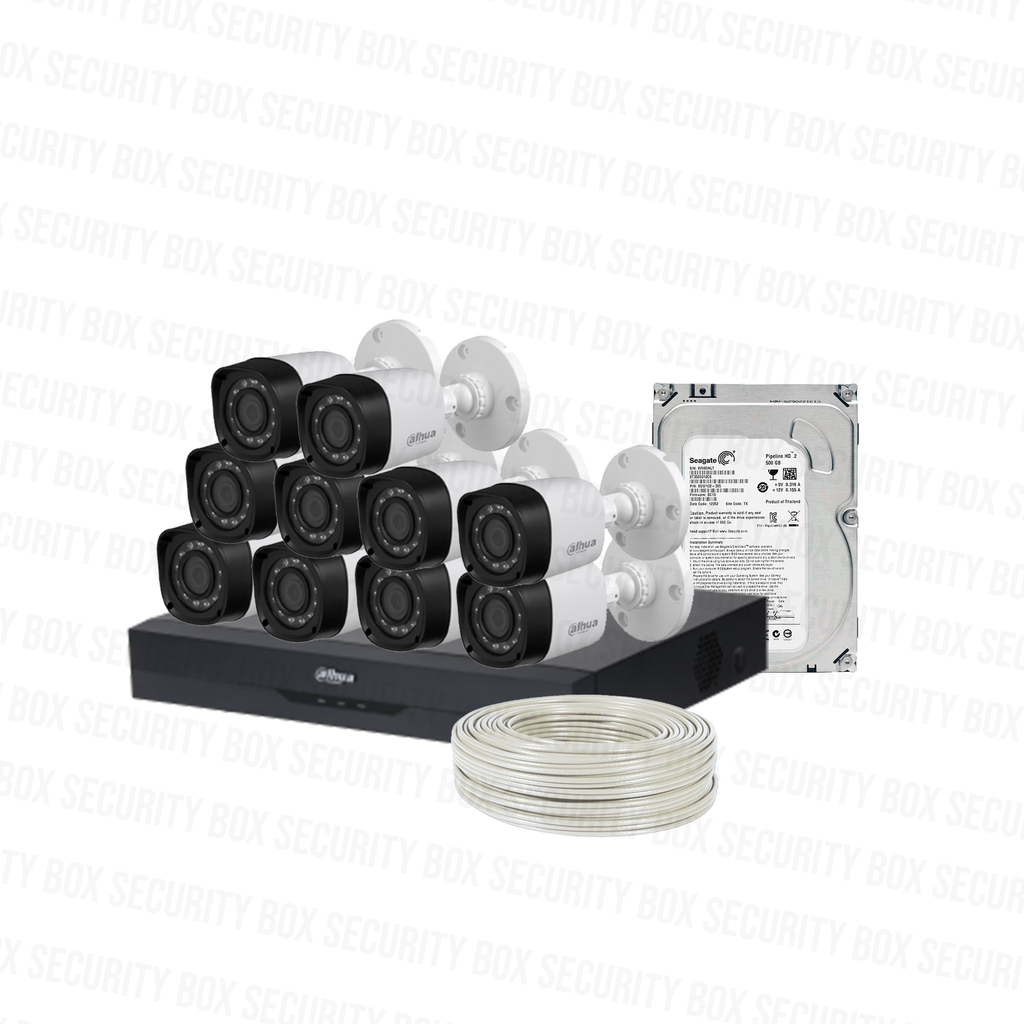 COMBO 10 CÁMARAS 4K 8MP 20M IR