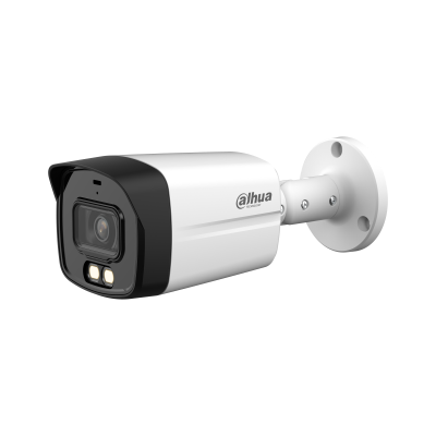 Bullet Plástica de 2MP, 40 IR Iluminación Dual Inteligente + Full Color con Audio