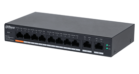 Switch Poe de 8 Puertos, Poe Inteligente de 60Watts Totales 