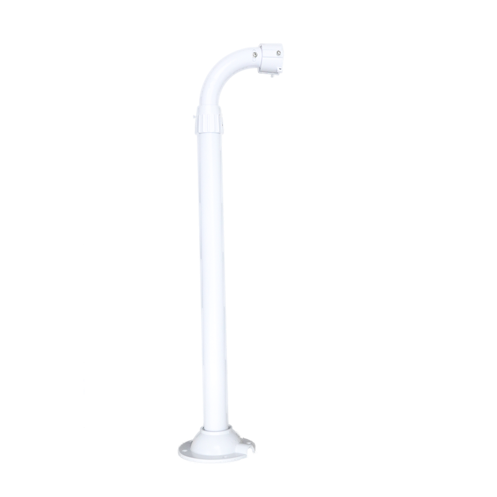 Bracket para cámaras horizontal con cuello de ganzo hacia abajo