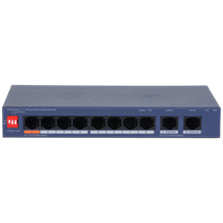 Switch de escritorio gestionado en la nube de 10 puertos con 8 puertos PoE 