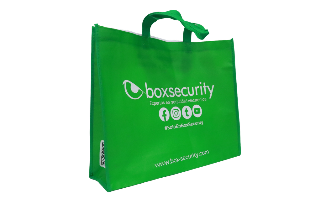 Bolsa reusable de tela Box Security para supermercado