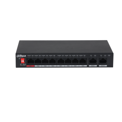Switch PoE Fast Ethernet de 8 Puertos