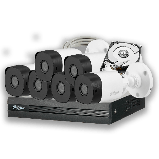[C5X-6] COMBO 6 CÁMARAS 5MP 20M IR 1TB 