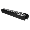 Organizador de Cables 1U para Rack de 19”, SpryWire