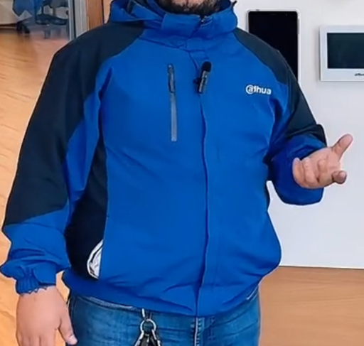 [DH-CHUMPA-L] CHUMPA IMPERMEABLE C/AZUL, TALLA L