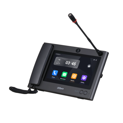 [DHI-VTS8A40B-CG] Estación maestra con intercomunicador y pantalla táctil de cristal de 10 pulgadas