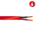 Cable BELDEN para Alarma Contra Incendios, Riser-FPLR, conductores sólidos de cobre desnudo de 2-16 AWG con aislamiento de poliolefina, chaqueta de PVC con cordón deshilachador. Color ROJO
