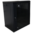 Gabinete exterior 6U con estante y soporte 