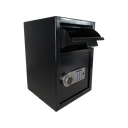 Caja fuerte SpryWire para depositar 508*355*355MM metálica con lector de huellas digitales con buzón y gabinete interno 