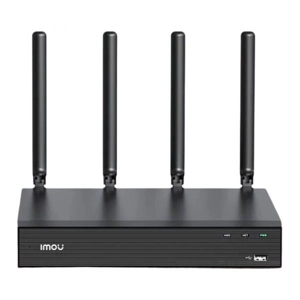 NVR WiFi PoE IMOU con micrófono y bocinas, app de control y WiFi 6 Wi-Fi 6 de doble banda de 18 canales 