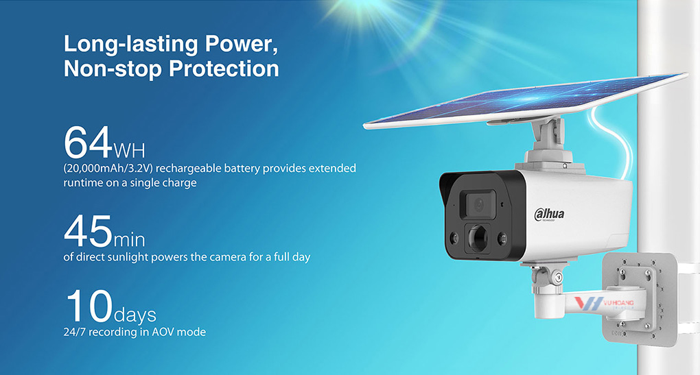 Cámara de red inteligente tipo bala de 4MP con doble luz y foco fijo, 4G, con energía solar 
