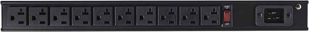 PDU para Gabinetes SPRYWIRE de 10 Puertos con protector de sobrecargas
