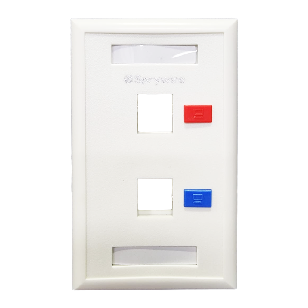 Placa Frontal de 2 puertos SpryWire