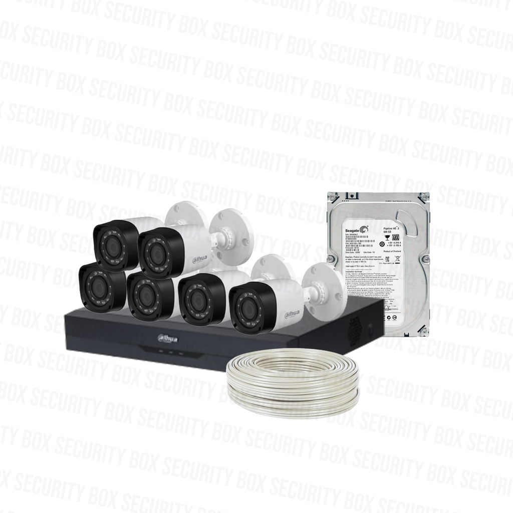 COMBO 6 CÁMARAS 4K 8MP 20M IR