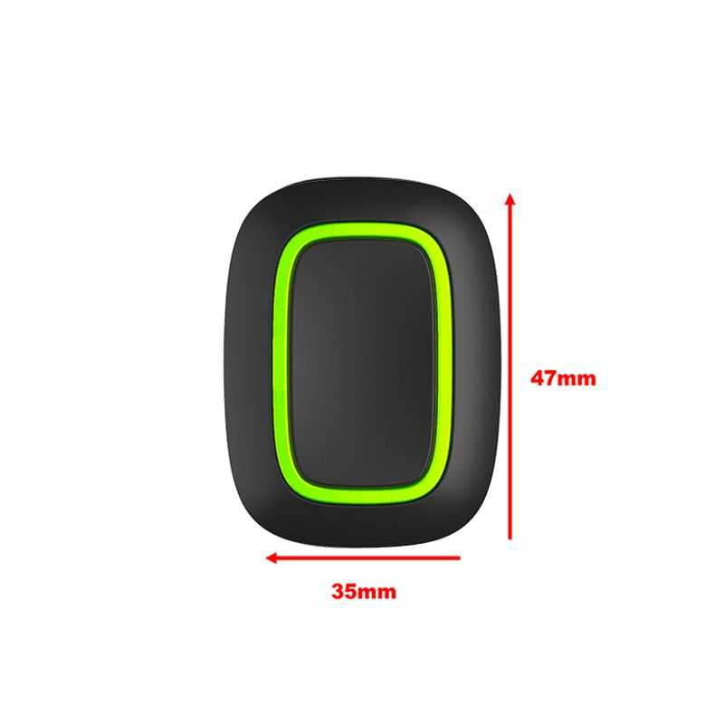 Botón de Pánico Inalámbrico color Negro