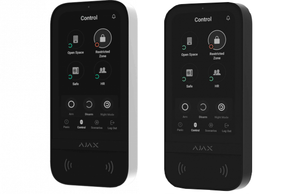 AJAX KeyPad Touchscreen: Teclado touch negro IP66