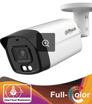  Bullet de 2MP Iluminación Dual Inteligente + 60m IR con Micrófono Integrado, IP67 