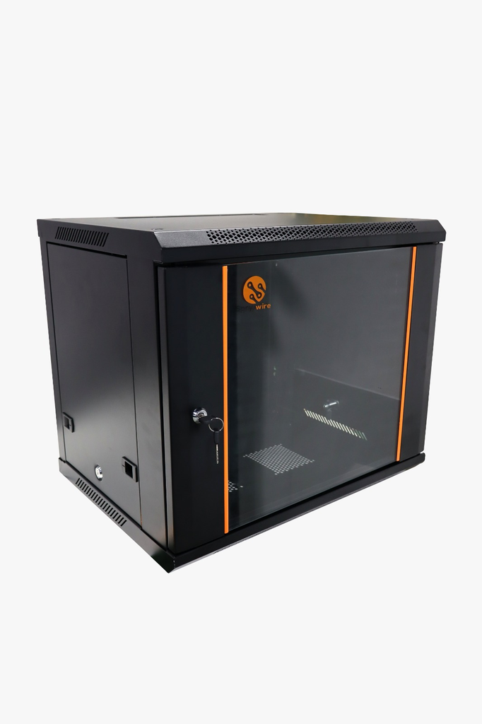 Gabinete de pared fijo de 6 unidades (6U) con laterales, SpryWire 