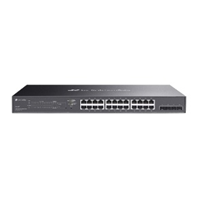 Switch Omada Smart de 28 puertos Gigabit, con 24 puertos PoE+ 