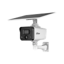 Cámara de red inteligente tipo bala de 4 MP con doble luz y foco fijo, 4G, con energía solar 