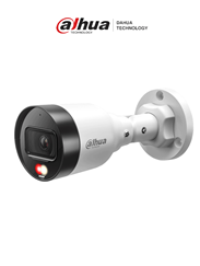 Cámara IP Bullet con Iluminador Dual de 2 Megapixeles Micrófono Integrado, 15 Metros de Luz Visible PoE 