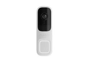 AJAX Doornbell, Vídeo timbre con IA y sensor PIR integrados color blanco 