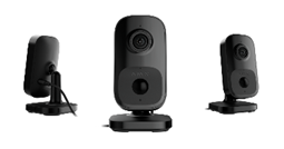 Ajax IndoorCam negra, Cámara de seguridad Wi-Fi para interiores con sensor de movimiento PIR e IA integrada 