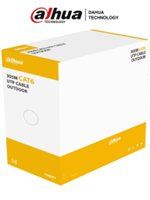 Bobina de cable UTP 100% COBRE Cat6 para EXTERIOR Dahua 305mts