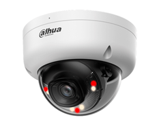 Cámara IP Domo Antivandálica de 2MP Dual light Detección de movimiento y micrófono 