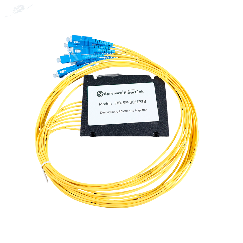 Divisor de fibra óptica UPC-SC de 1 a 8 SpryWire Fiberlink 