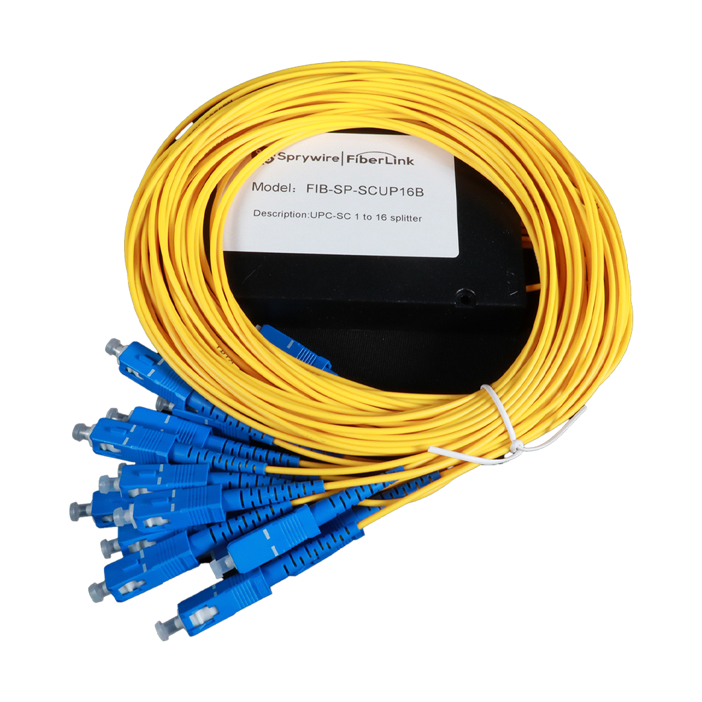 Divisor de fibra óptica UPC-SC de 1 a 16 SpryWire Fiberlink 