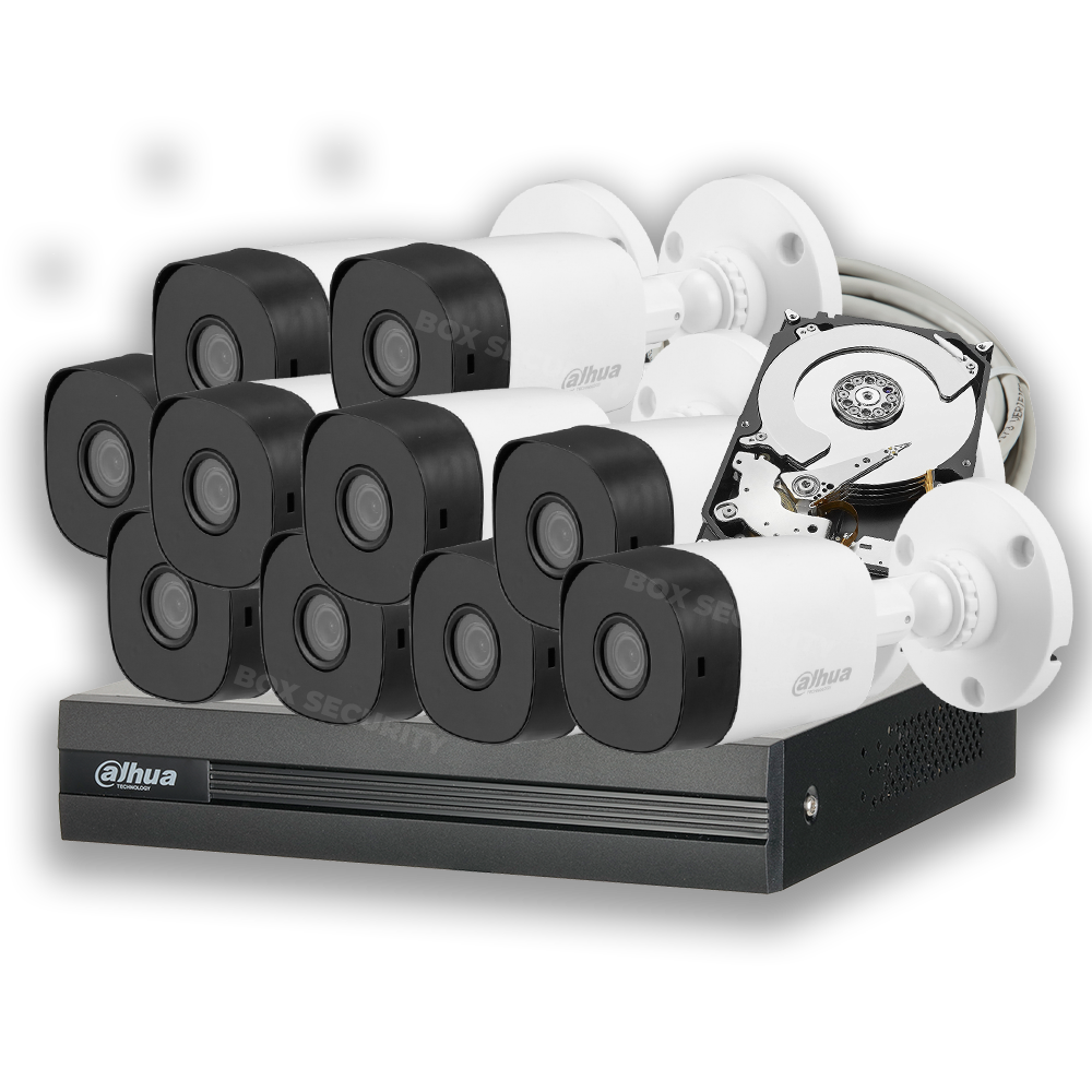 COMBO 10 CÁMARAS 1080P 20M IR 500GB