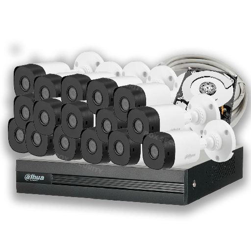 [C2XMET-16] COMBO 16 CÁMARAS 1080P 20M IR METALICAS 1TB 