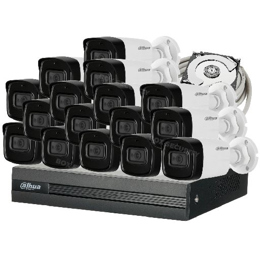 [C5XMIC80-16] COMBO 16 CÁMARAS 5MP 80M IR CON AUDIO 1TB 