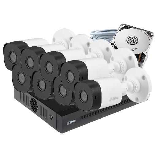 [C5X-8] COMBO 8 CÁMARAS 5MP 20M IR 1TB 