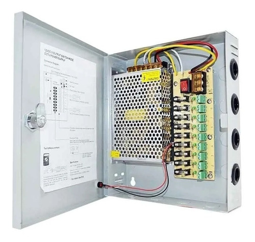 [PS12V5A-US9CH] Fuente de poder de 9 Canales, SpryWire