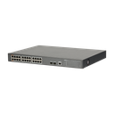 Switch Dahua gestionable PoE (L2) de 24 puertos Gigabit + 2 puertos SFP Gigabit