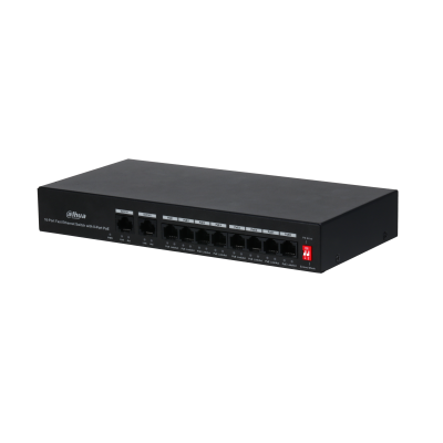 [DH-PFS3010-8ET-65] Switch de 10 puertos con PoE de 8 puertos