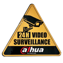 Señal de video vigilancia 24H., DAHUA Amarillo (2023 Warning Sticker-Yellow)