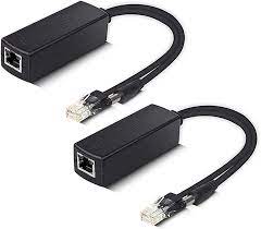 [SW-P02] Splitter PoE 48V a 12V (2 Salidas, 30m)