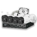 [C4X-4] COMBO 4 CÁMARAS 4MP 20M IR 500GB