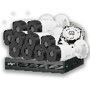[C4X-10] COMBO 10 CÁMARAS 4MP 20M IR 1TB