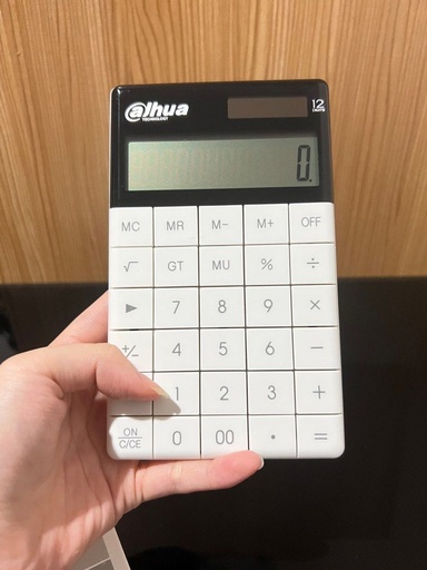 [DH-CALCULADORA] CALCULADORA MODERNA DE 12 DIGITOS C/BLANCO, DAHUA