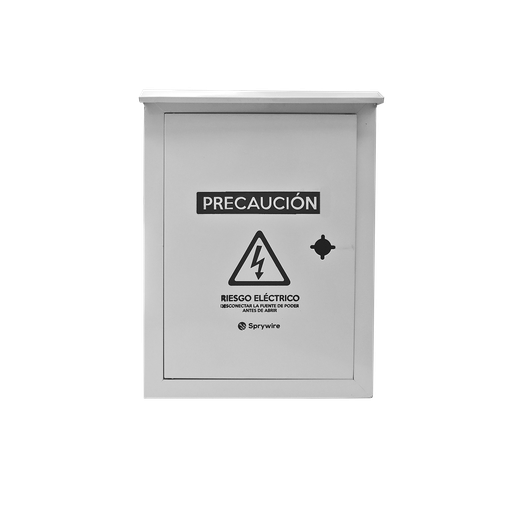 [SW-S1012L] Caja para seguridad en exteriores de 400*300*160mm, Adecuado para DVR, Con cerradura y ventilación, placa de unión, Metálica
